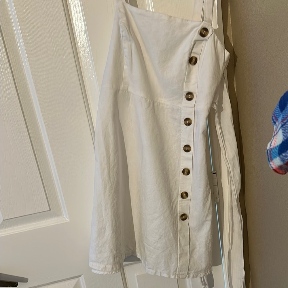 Lulu's White One Shoulder Sundress